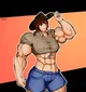 Muscular Cowgirl