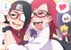Sarada and Karin