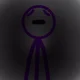 Purple stickman