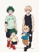 Izuku y Bakugo