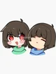 Frisk and chara