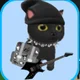 emo black Cat