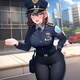 Clumsy cop GF