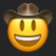 Cowboy emoji