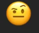 Eyebrow raise emoji