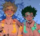 Bakugo and Deku-bl
