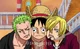 Zoro Luffy and Sanji