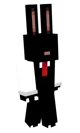 Red tie black bunny