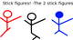 The 2 stick figures