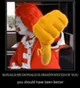 Disappointed Ronald