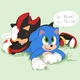 Kid shadow and sonic