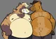 Two fat furs