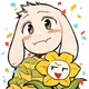 Asriel and Flowey
