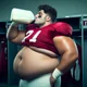 fat football player 