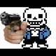 Sans with gun