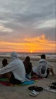 Praia com os amigos 