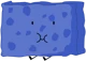 Blue spongy