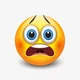 Scared face