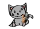 A cat with a gun