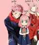 Pink hair siblings