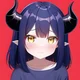 Shy demon girl