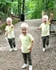 Triplet toddler boys