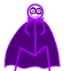 Fake purple stickman