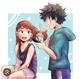 Mha girls and Deku