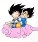 Goku y Vegeta bebés