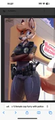Cop Female fox furry