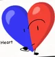 Red-Blue Heart
