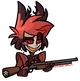 Alastor with a gun