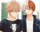 Todoroki e bakugou 