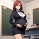 Pregnant teacher
