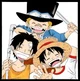 Luffy Ace y Sabo Kid