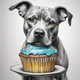 Pit Bull cup cake