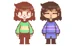 Chara and Frisk