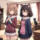 Catgirl and Dog-girl