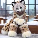 Leopard plushsuit