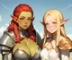 Orc and elf 