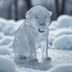 Iced lion