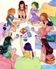 MHA girls sleepover 