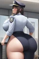 Thicc cop cosplayer