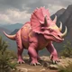 Pink triceratops