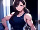muscular girlfriend