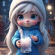 Frozen kid girl