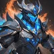The magma blue armor