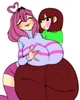 Chara and Frisk