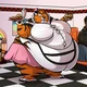 Fat tiger waitress