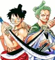 Zoro and Luffy